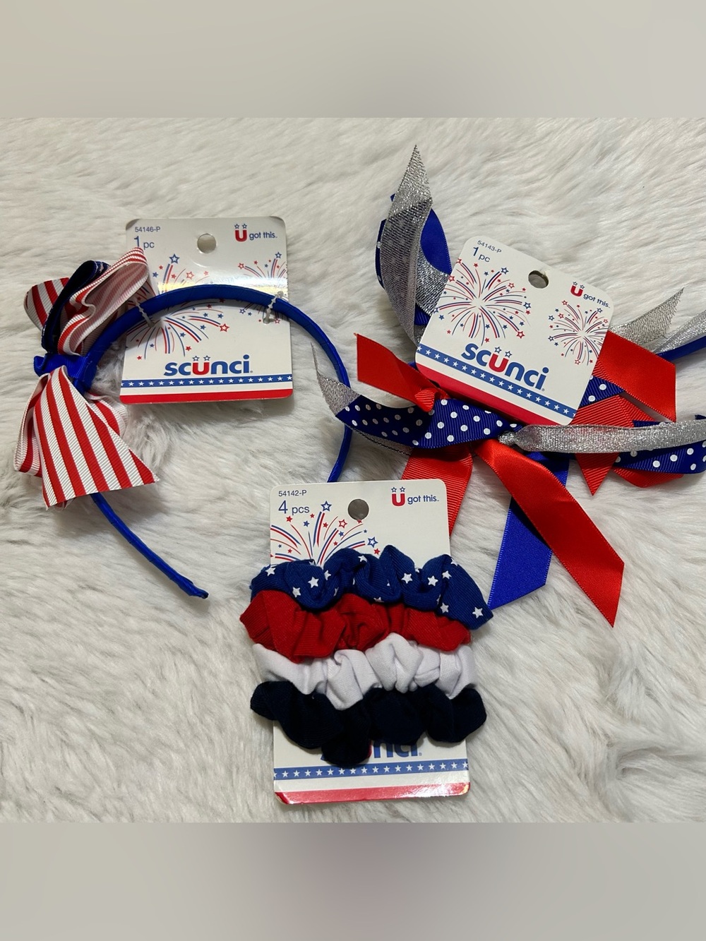 Scunci Fourth Of July Hair Accessories